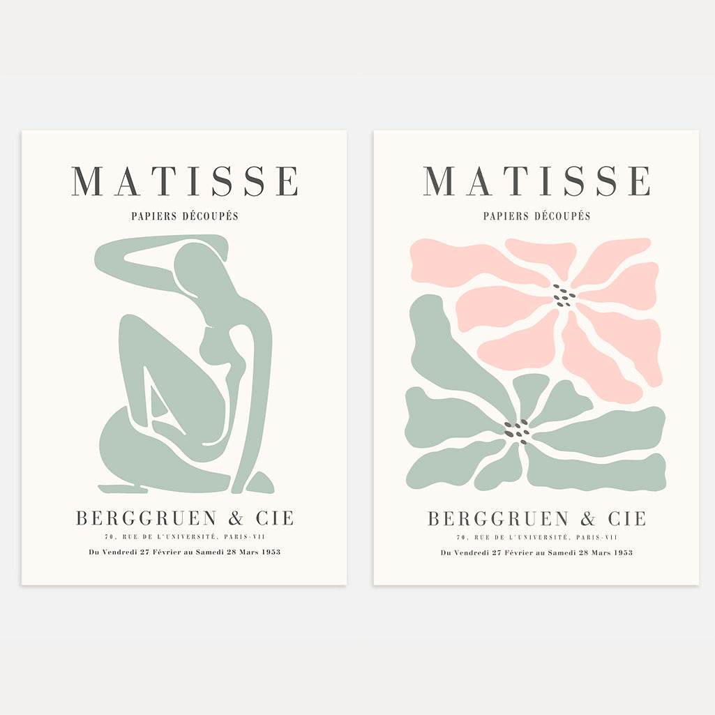 Matisse Pastel Shapes Poster Set of 2