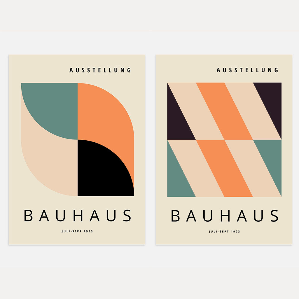 Bauhaus Color Set of 2 Posters
