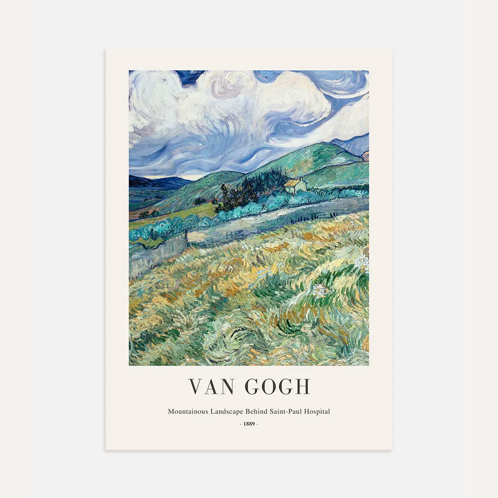 Vincent van Gogh Saint-Paul Mountain Landscape Poster