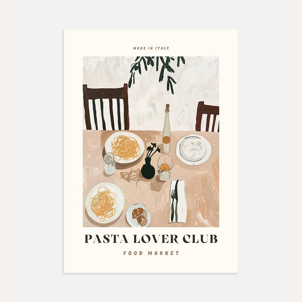 Pasta Lover Club Poster