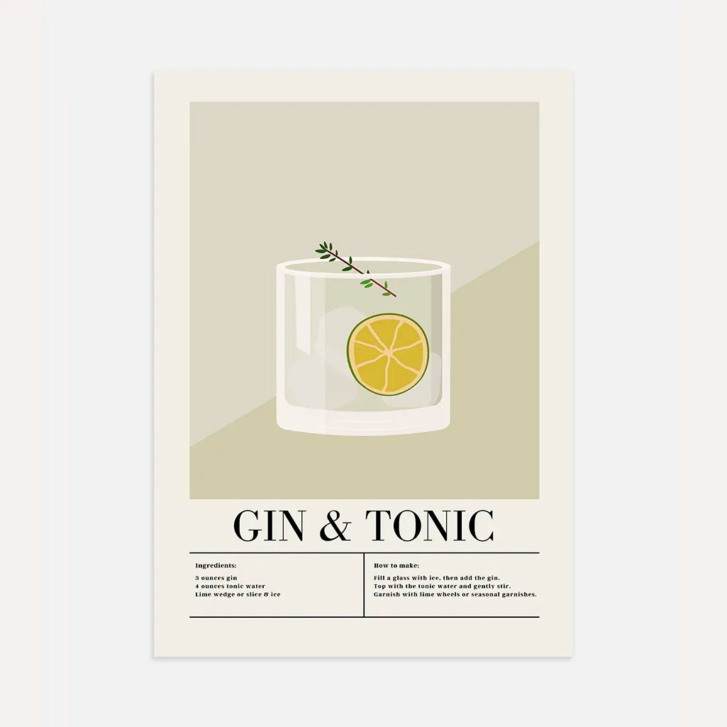 Gin & Tonic Poster