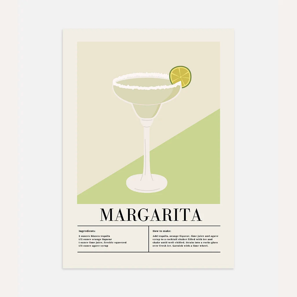 Margarita Cocktail Poster