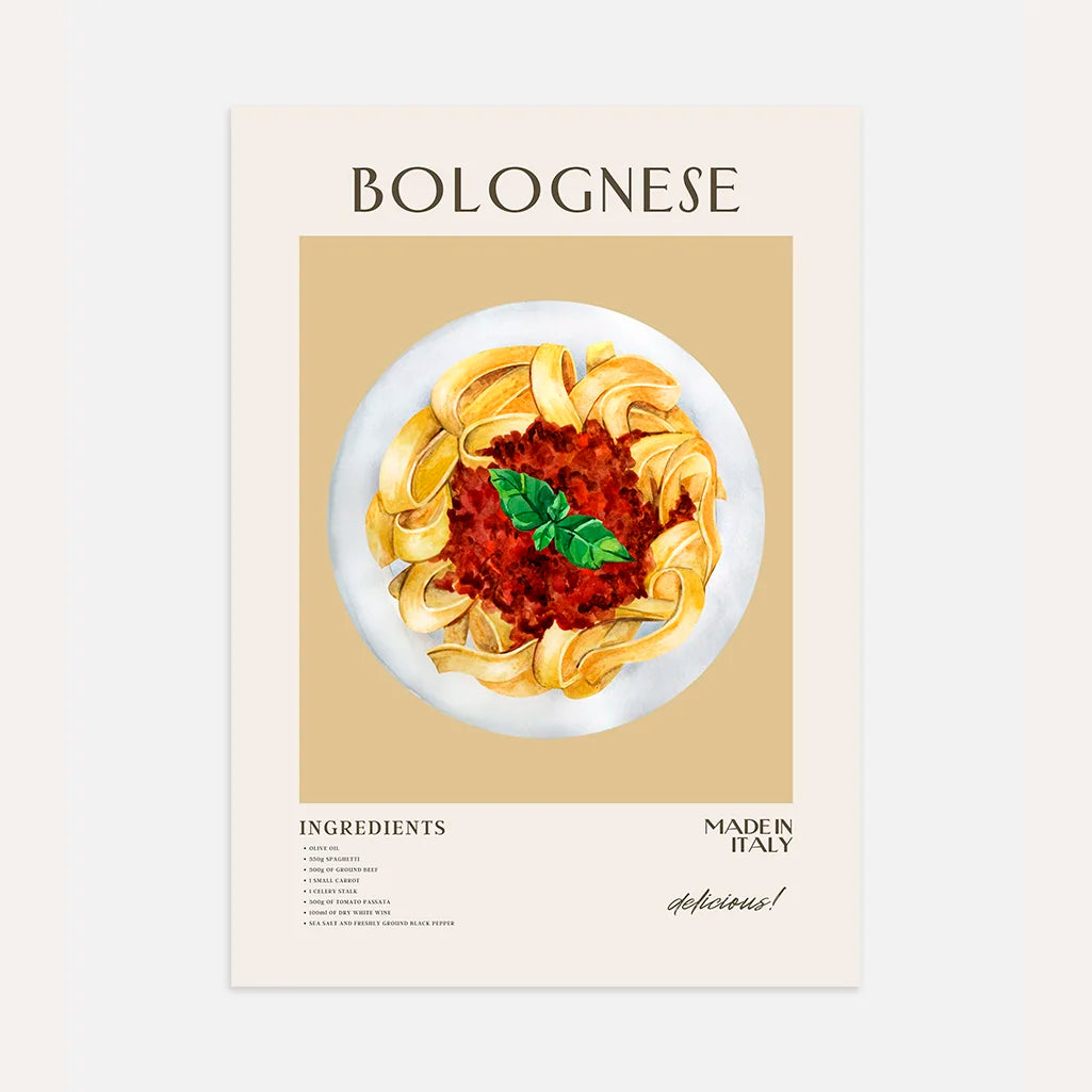 Tagliatelle Bolognese Poster