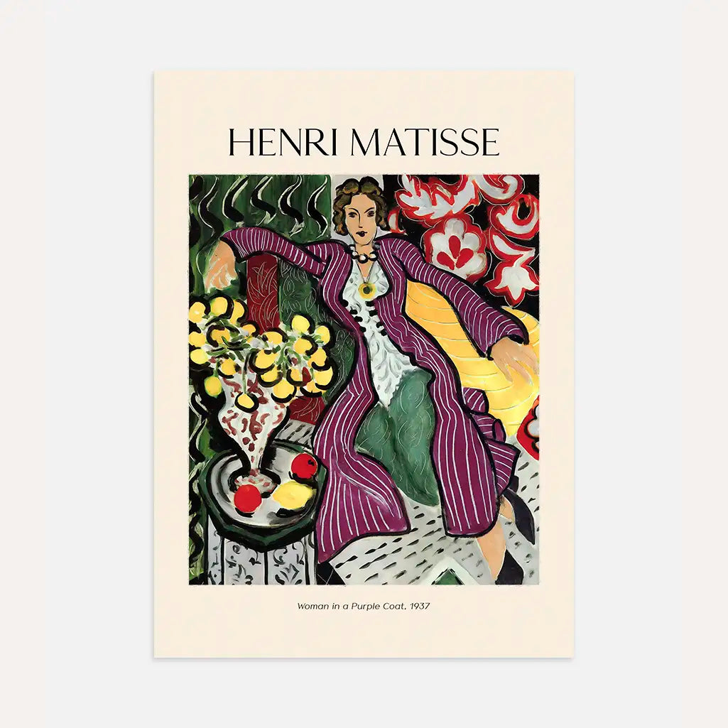 Henri Matisse Woman in a Purple Coat Poster