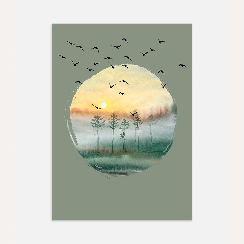 Forest Morning Poster