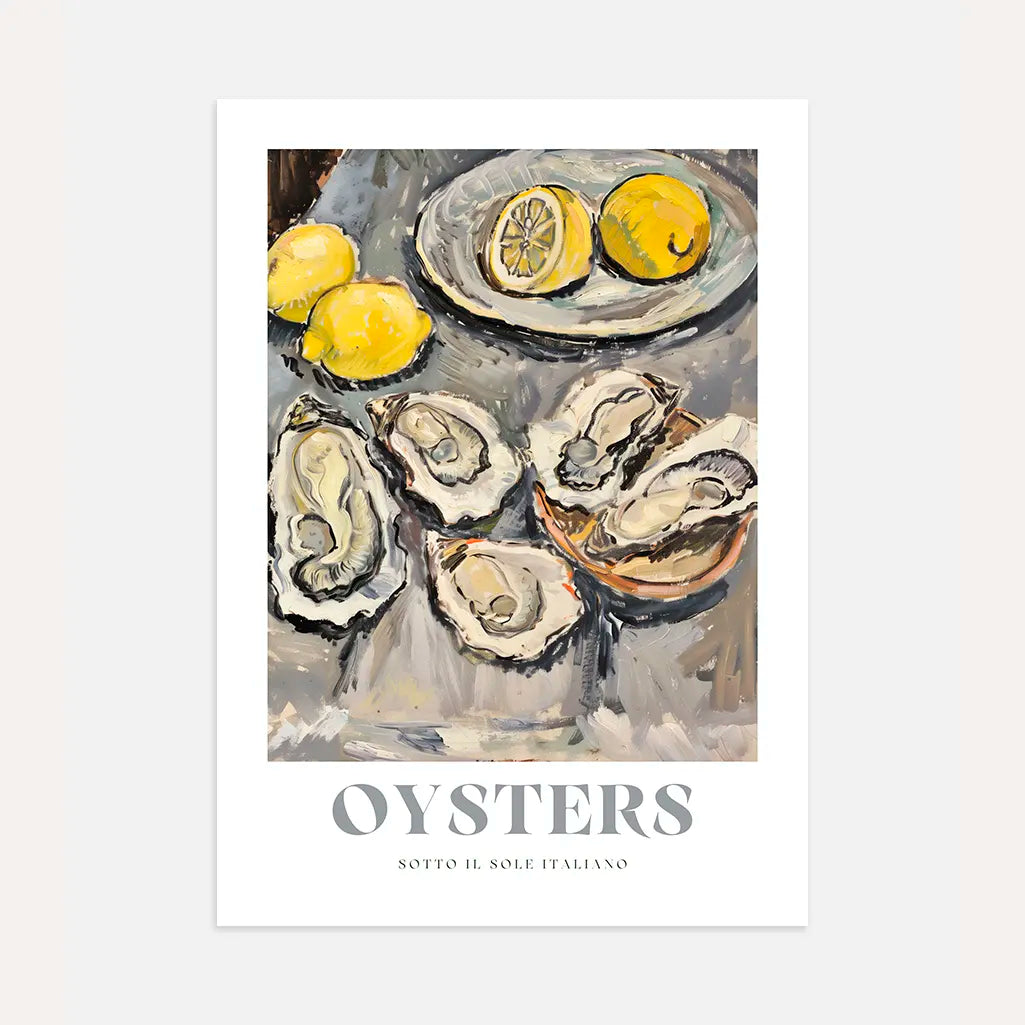 Oysters & Lemons Classic Poster