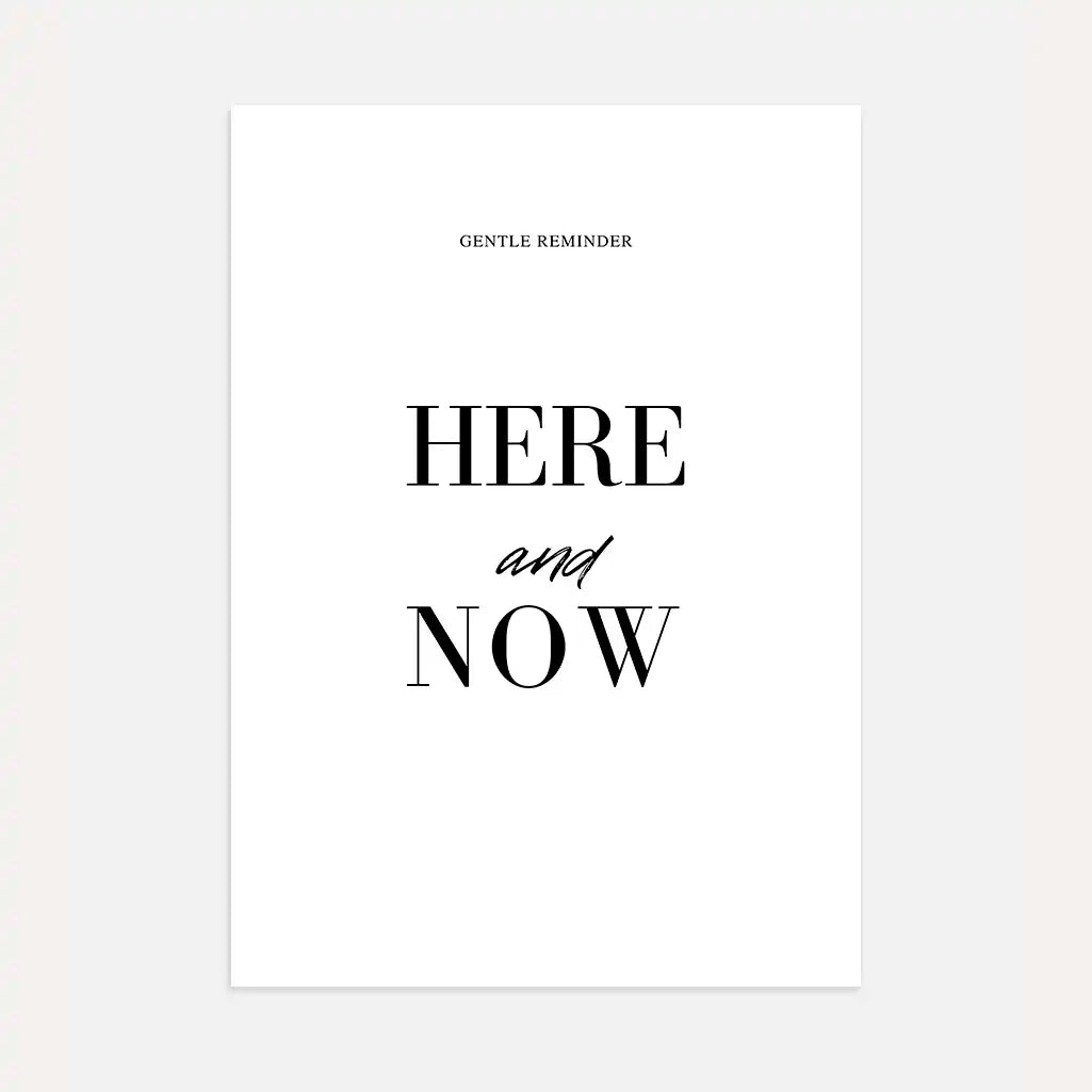 Here And Now Poster