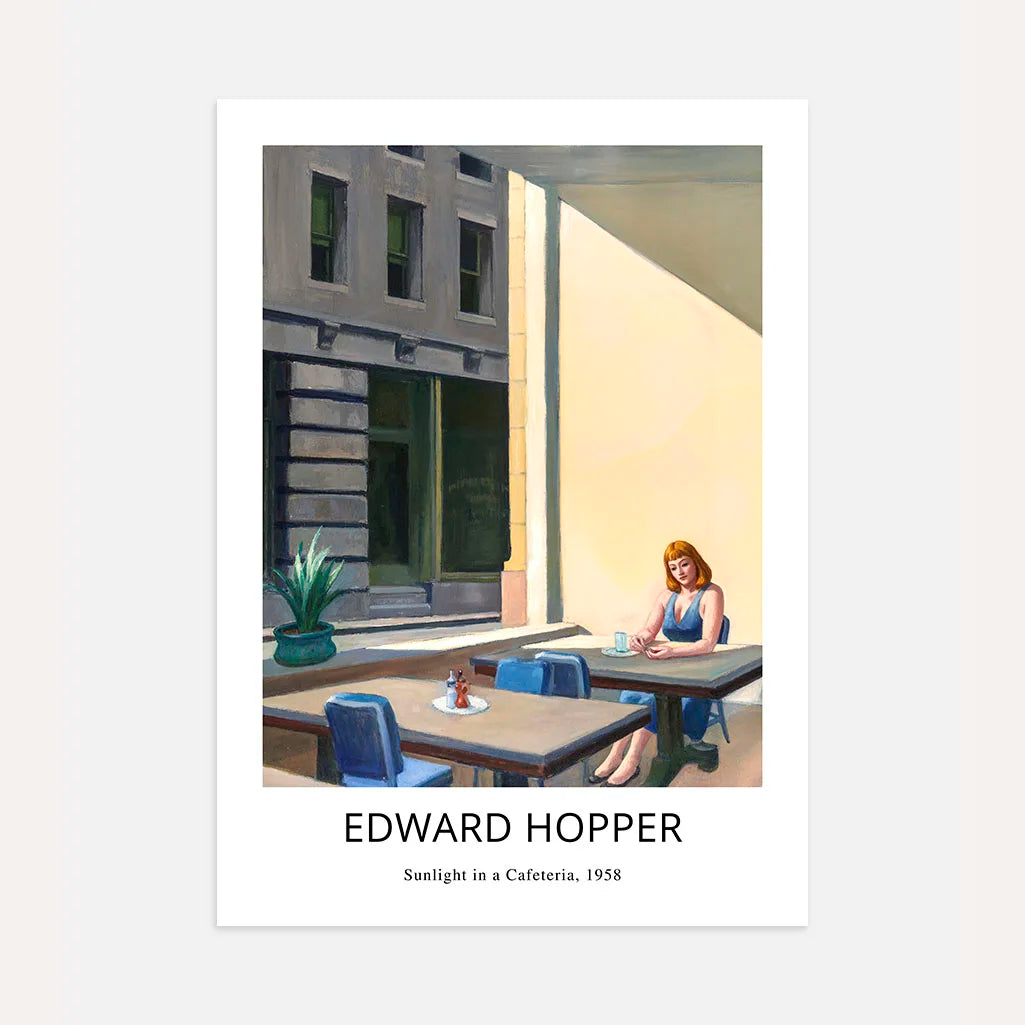 Edward Hopper Cafeteria Morning Light Poster