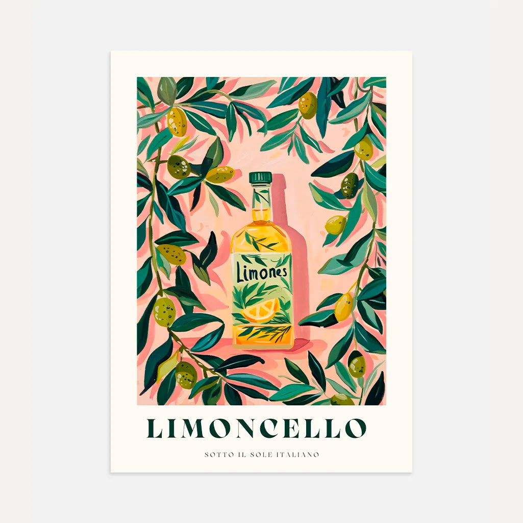 Limoncello Illustration Poster