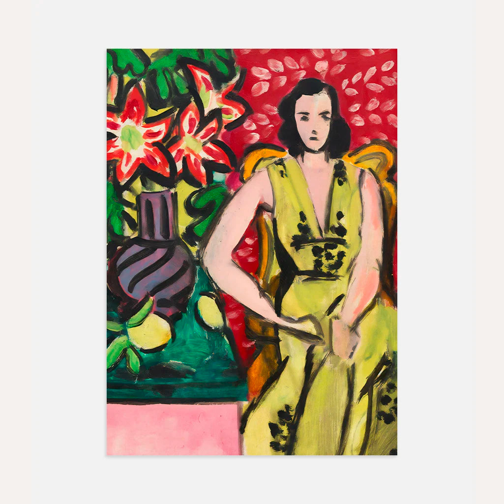 Henri Matisse Seated Woman with Amaryllis Poster
