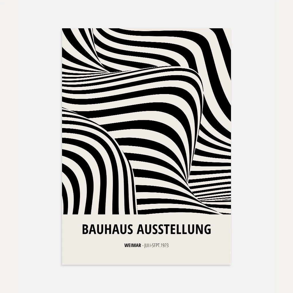 Bauhaus Spatial Illusion Poster