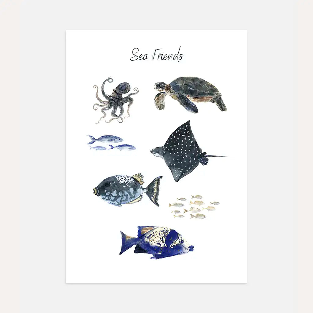 Sea Friends Poster
