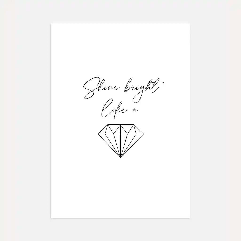 Shine Bright Like A Diamond Poster