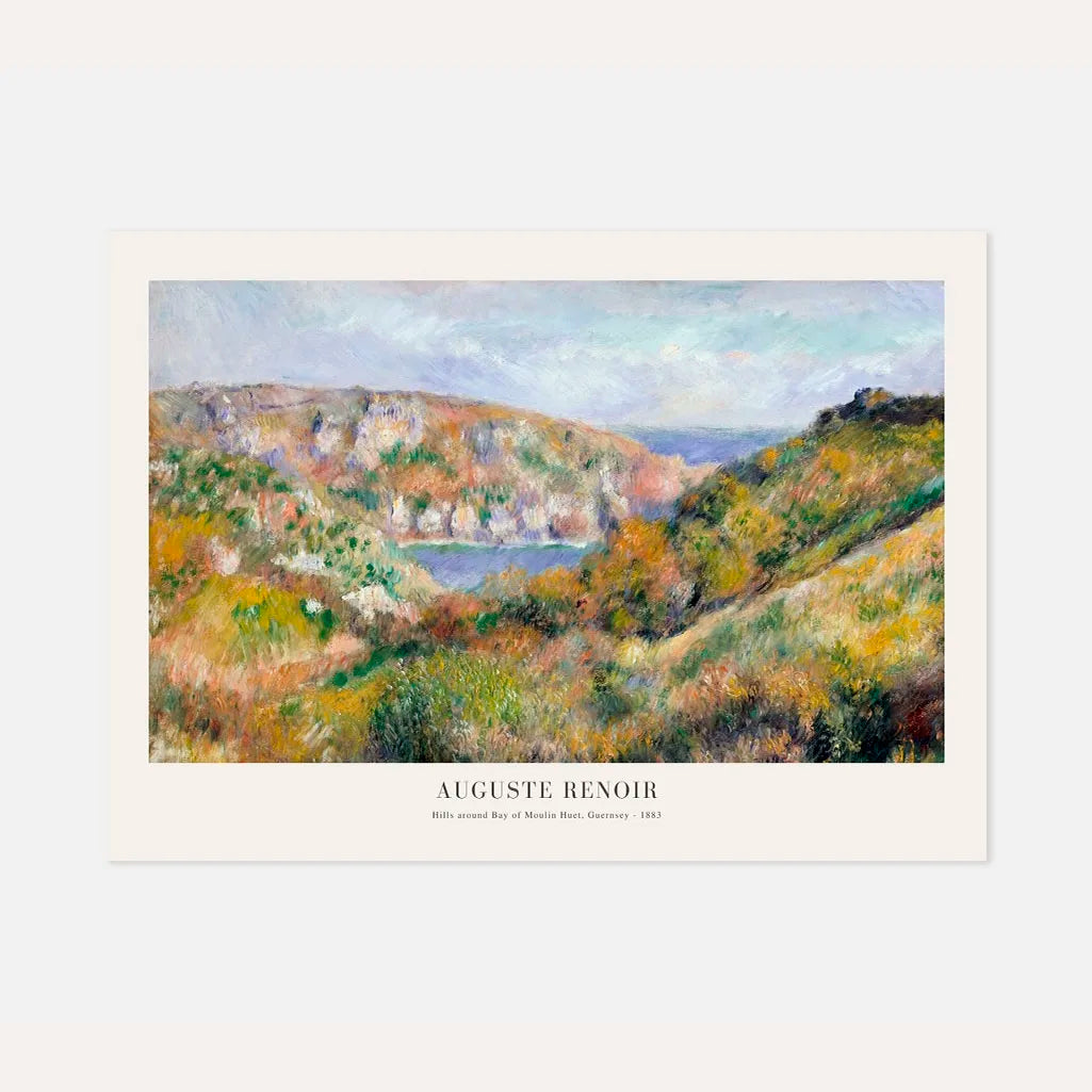 Auguste Renoir Moulin Huet Bay Hills Poster