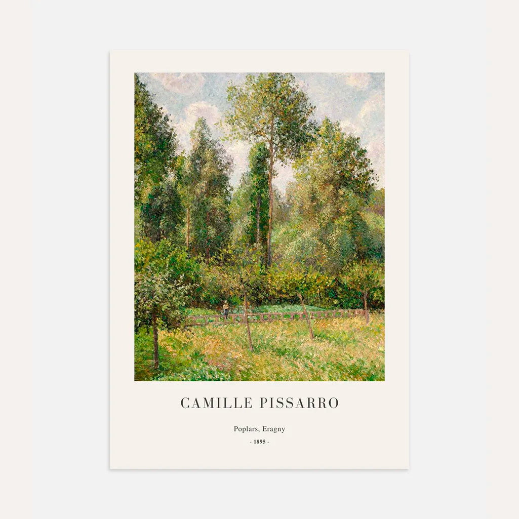 Pissarro Poplars Eragny Poster