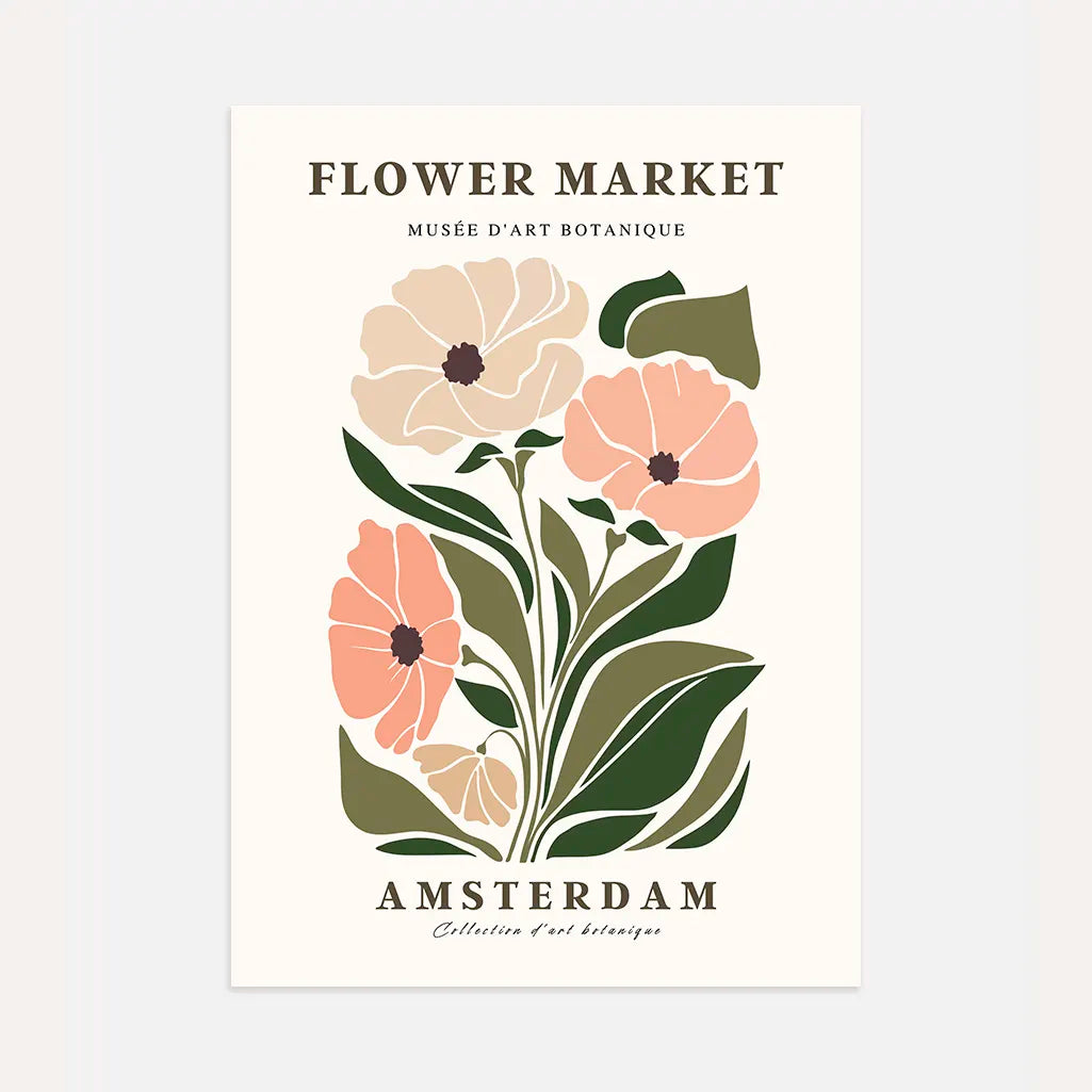 Flower Market Amsterdam Poster