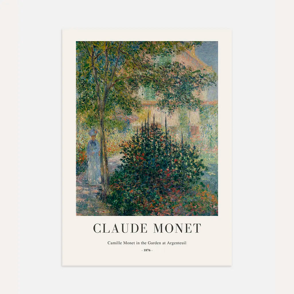Affiche Claude Monet – Camille au jardin