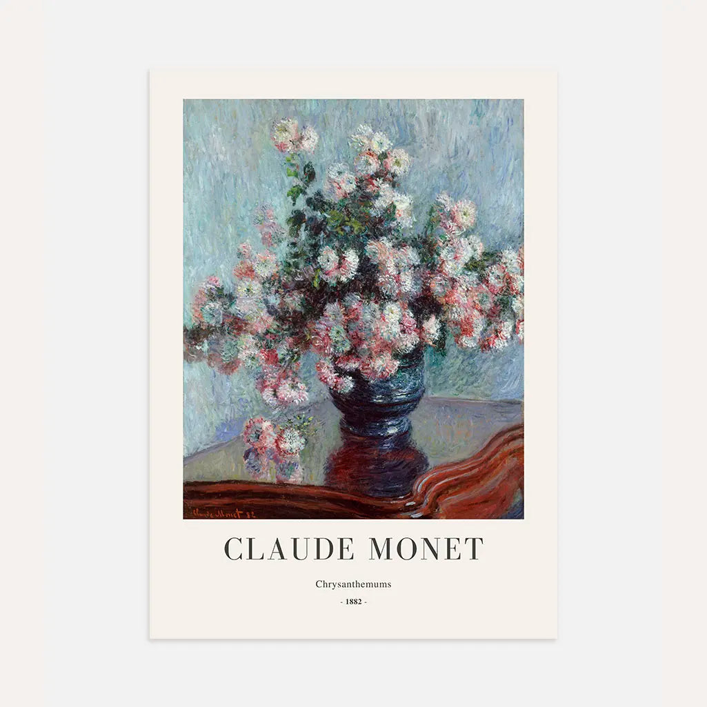 Claude Monet Chrysanthemums Poster
