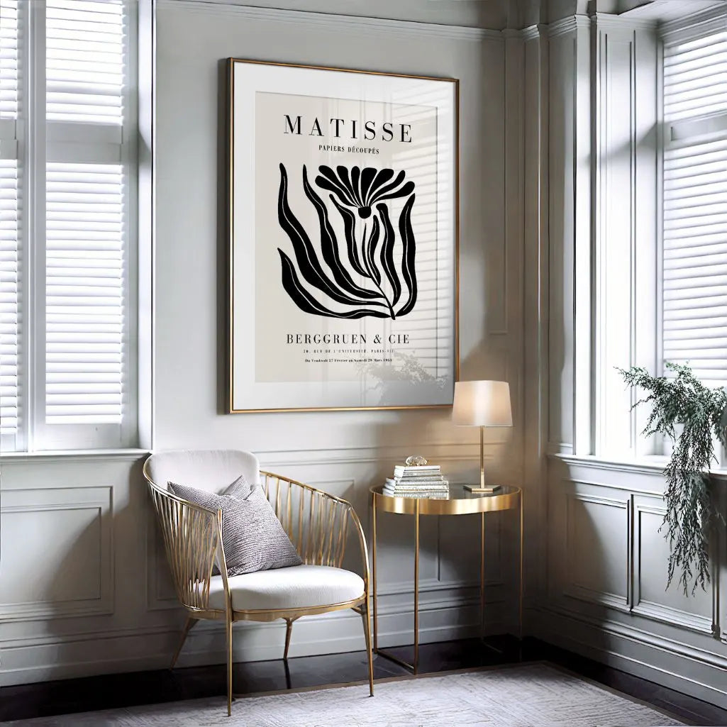 Henri Matisse – Poster Fiore Nero