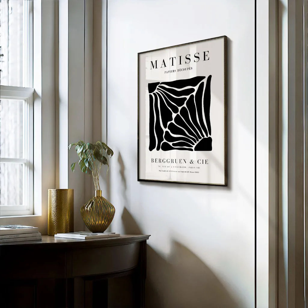 Henri Matisse – Affiche Silhouettes Florales Noires