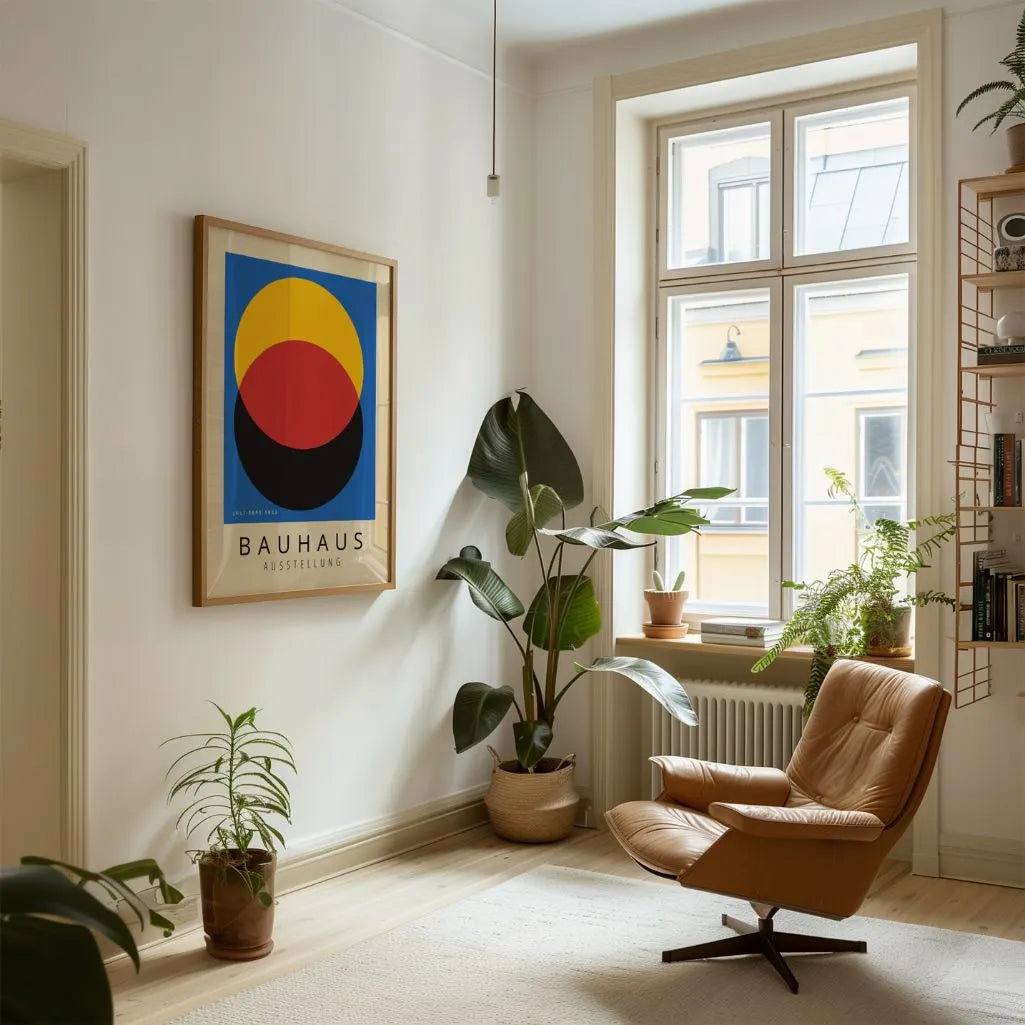 Bauhaus Three-Color Poster