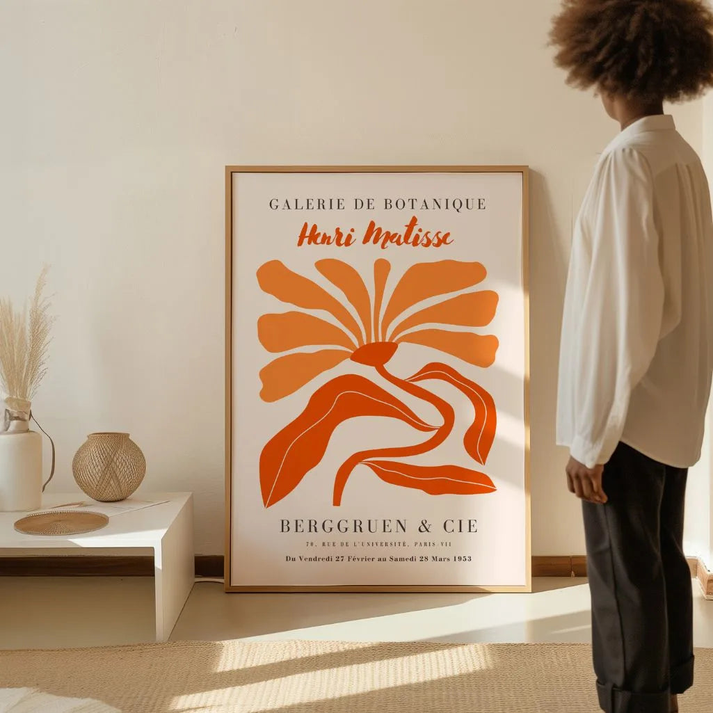 Matisse Orange Flower Poster