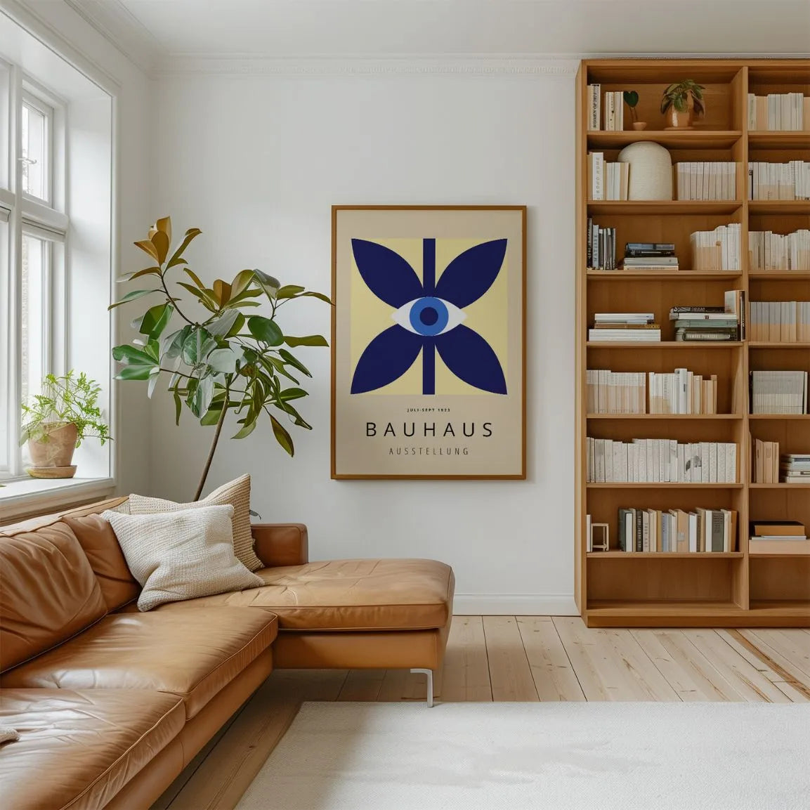 Bauhaus Blue Eye Poster