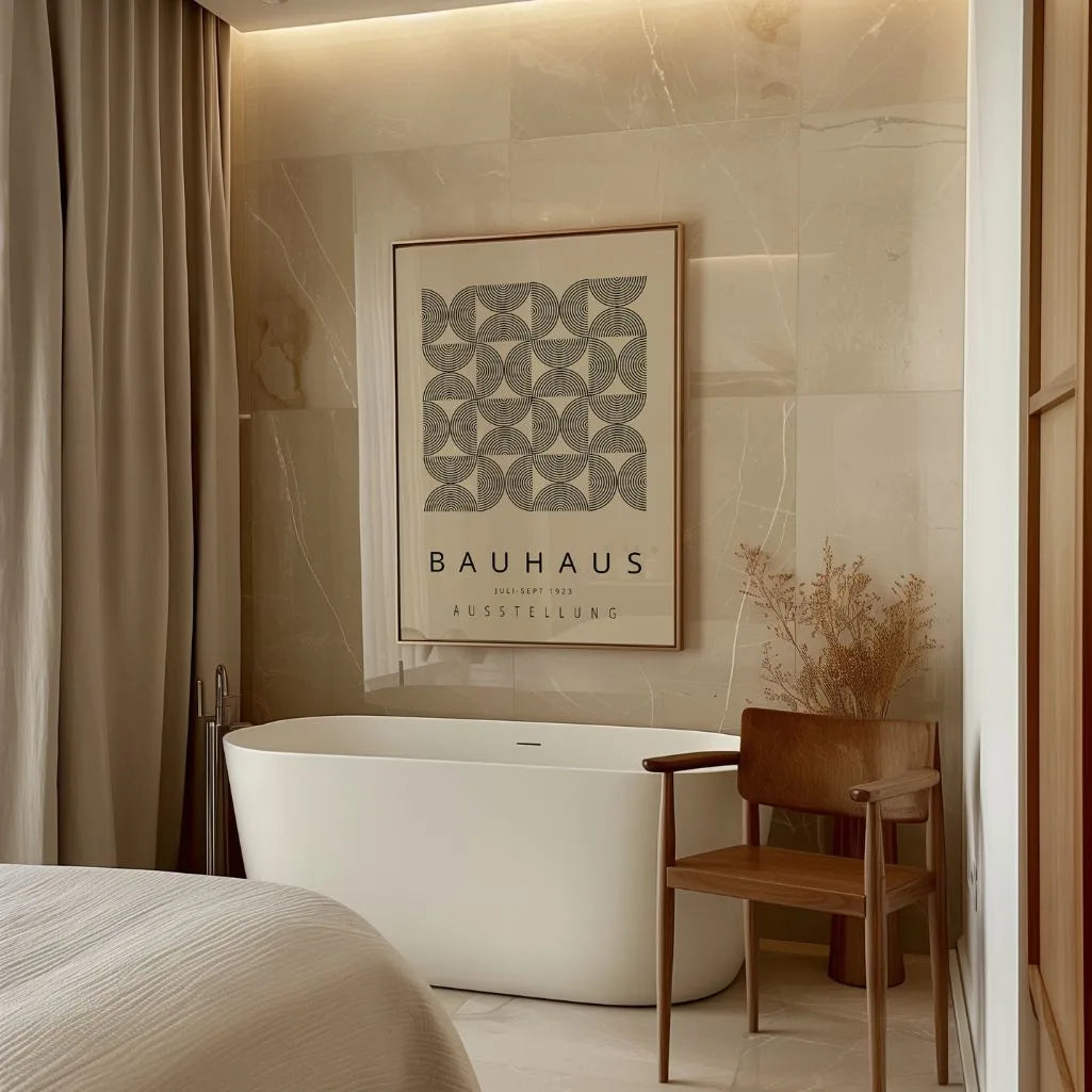 Bauhaus Hypnotic Arc Poster