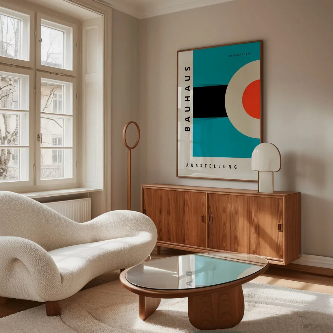 Bauhaus Sky Blue Poster
