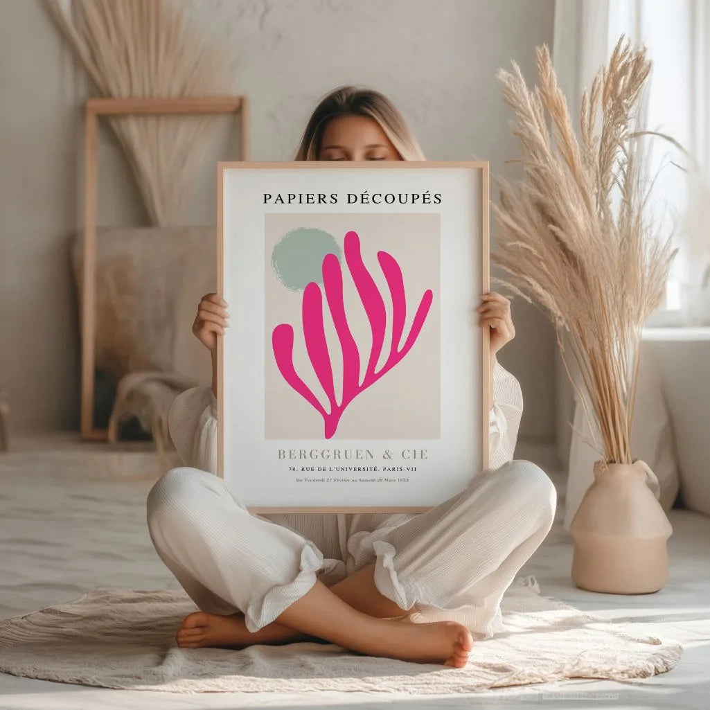 Matisse Fuchsia Motif Poster
