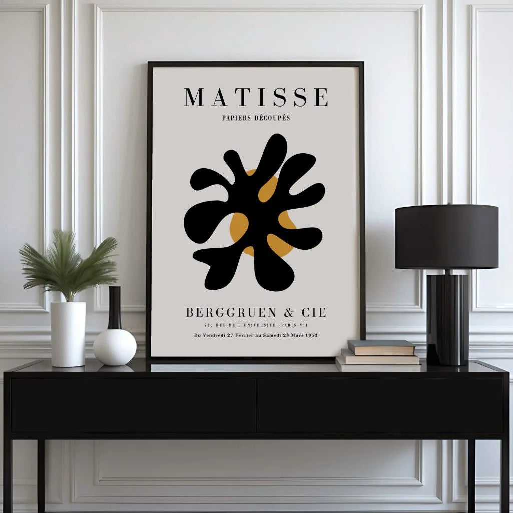Henri Matisse Black Abstraction Poster