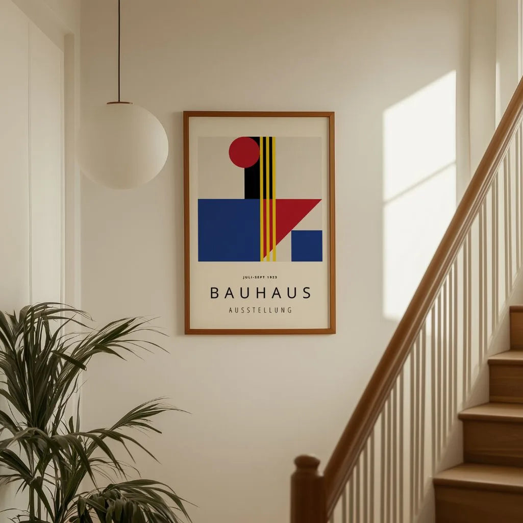 Bauhaus Modernist Color Composition Poster
