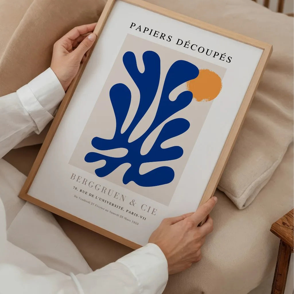 Matisse Bleu Équilibre Affiche