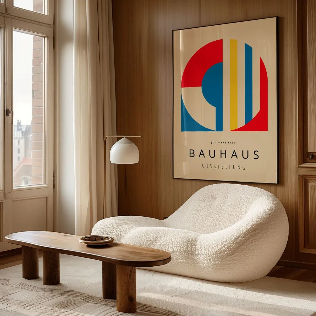 Bauhaus Abstract Form Poster