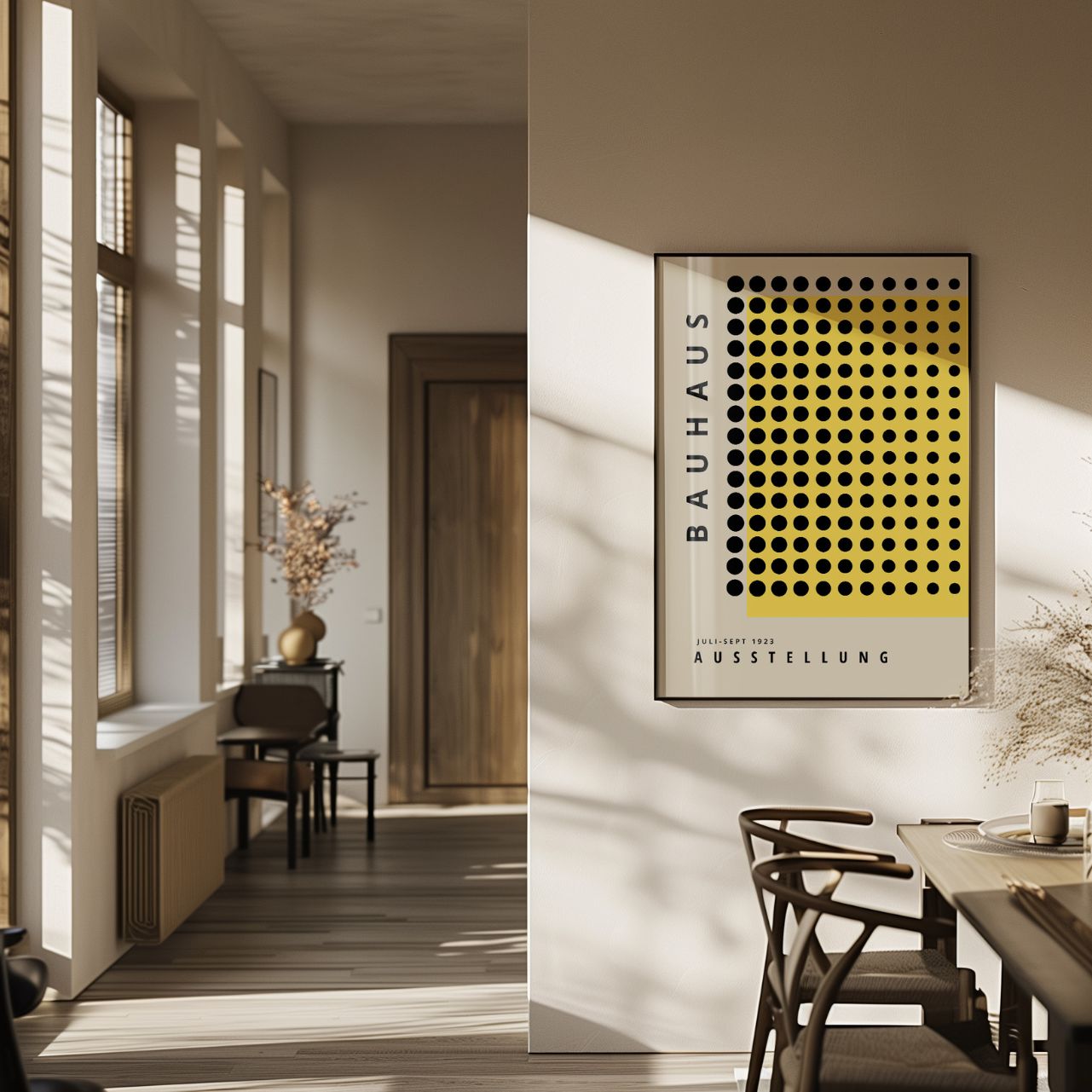 Bauhaus Yellow & Black Precision Poster