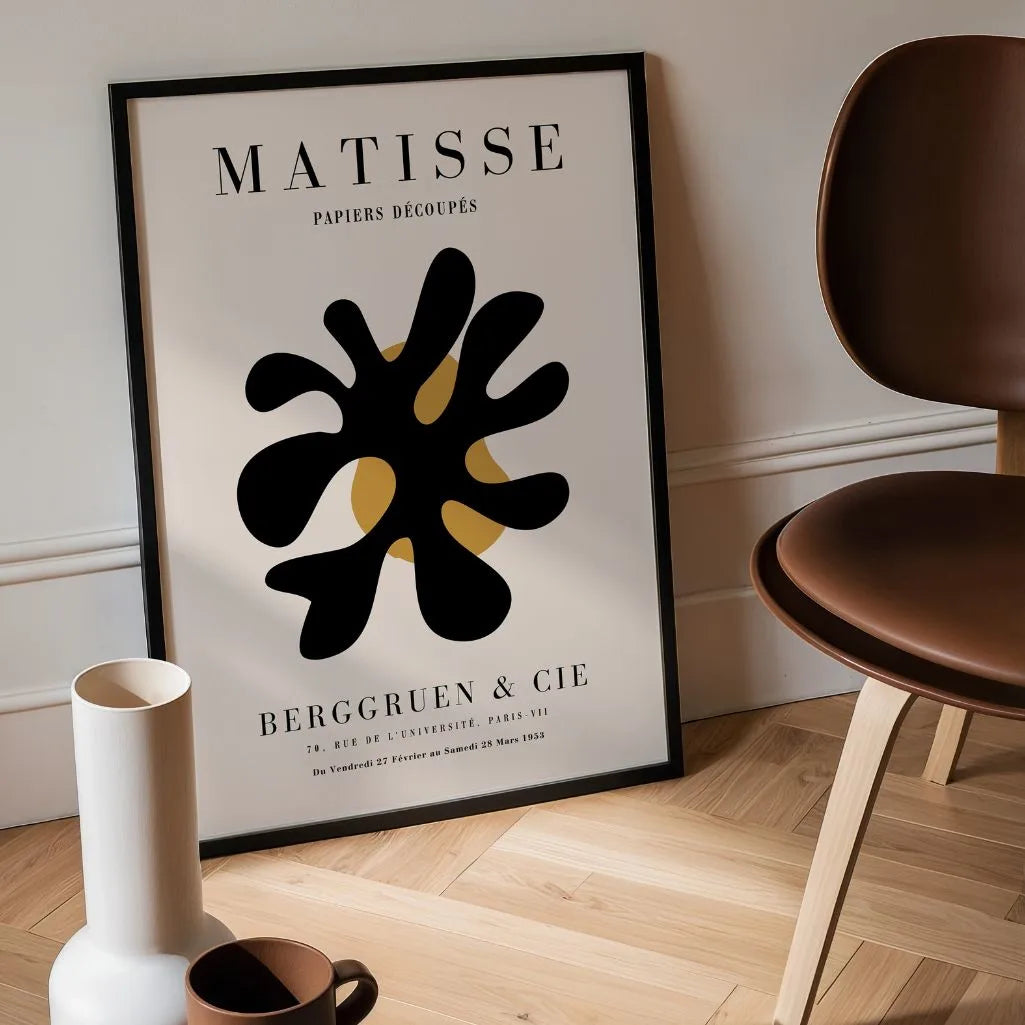Henri Matisse Black Abstraction Poster