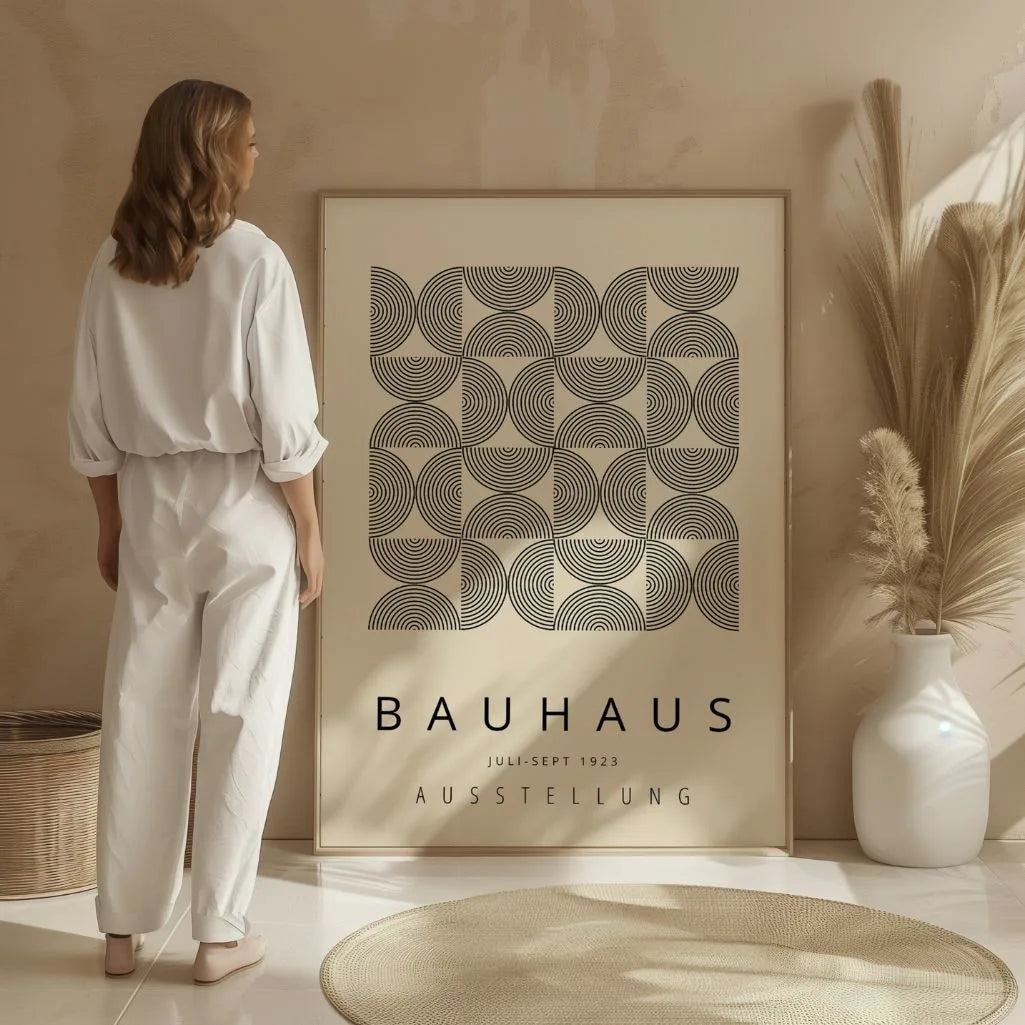 Bauhaus Hypnotic Arc Poster