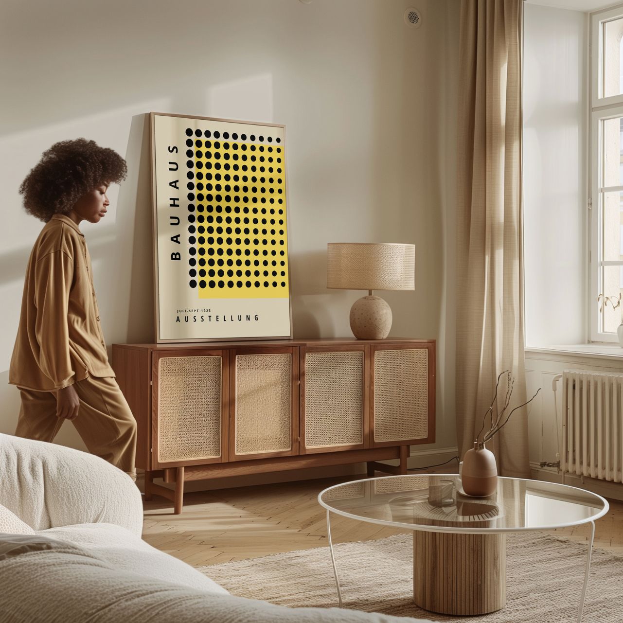 Bauhaus Yellow & Black Precision Poster
