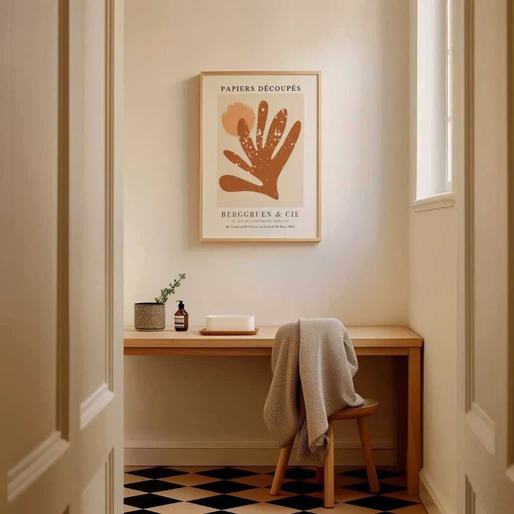Matisse Orange Motif Poster