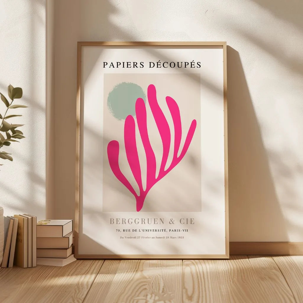 Matisse Fuchsia Motif Poster