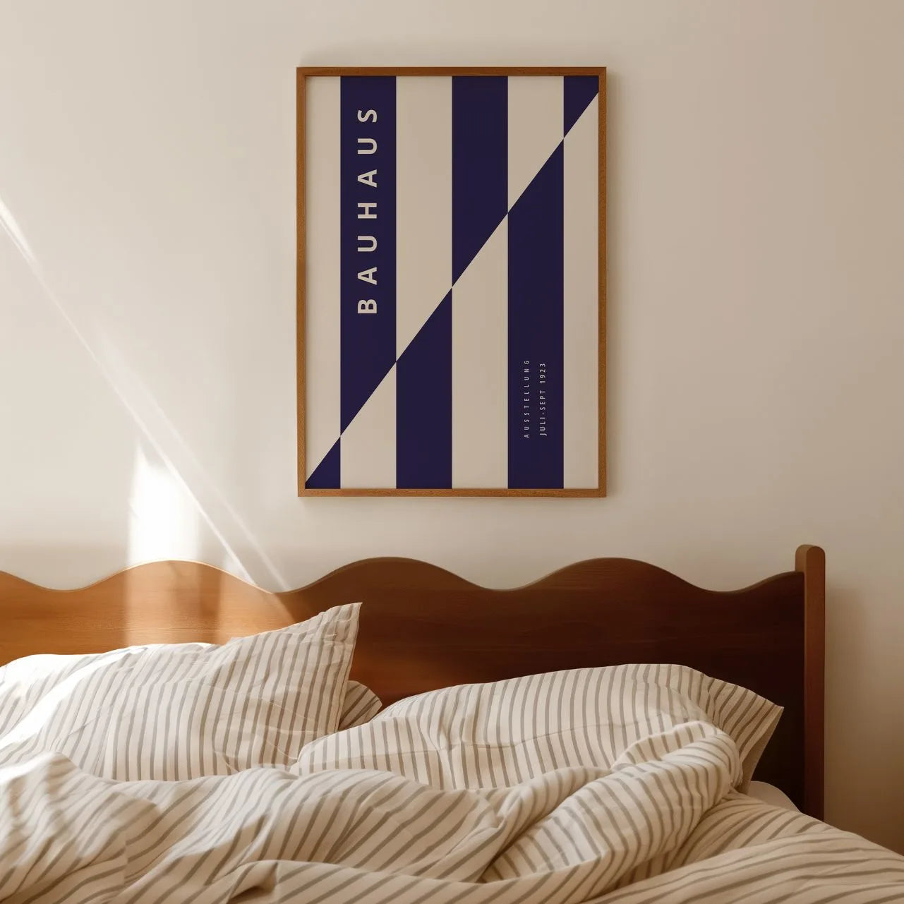 Bauhaus Modernist Line Cut Poster