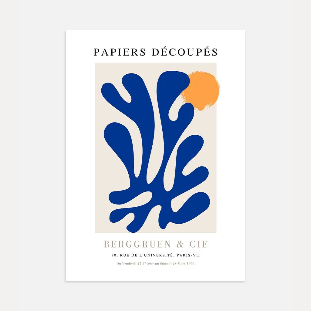 Matisse Bleu Équilibre Affiche