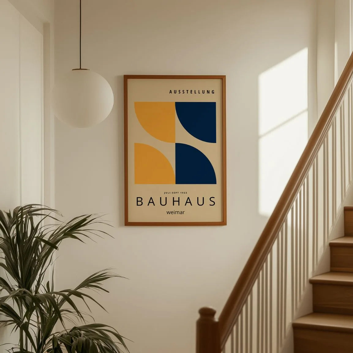 Bauhaus Yellow & Navy Dialogue Poster