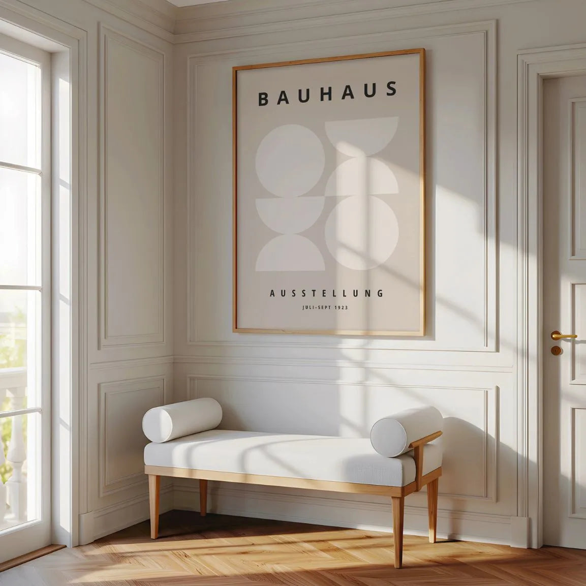 Beige Bauhaus Poster