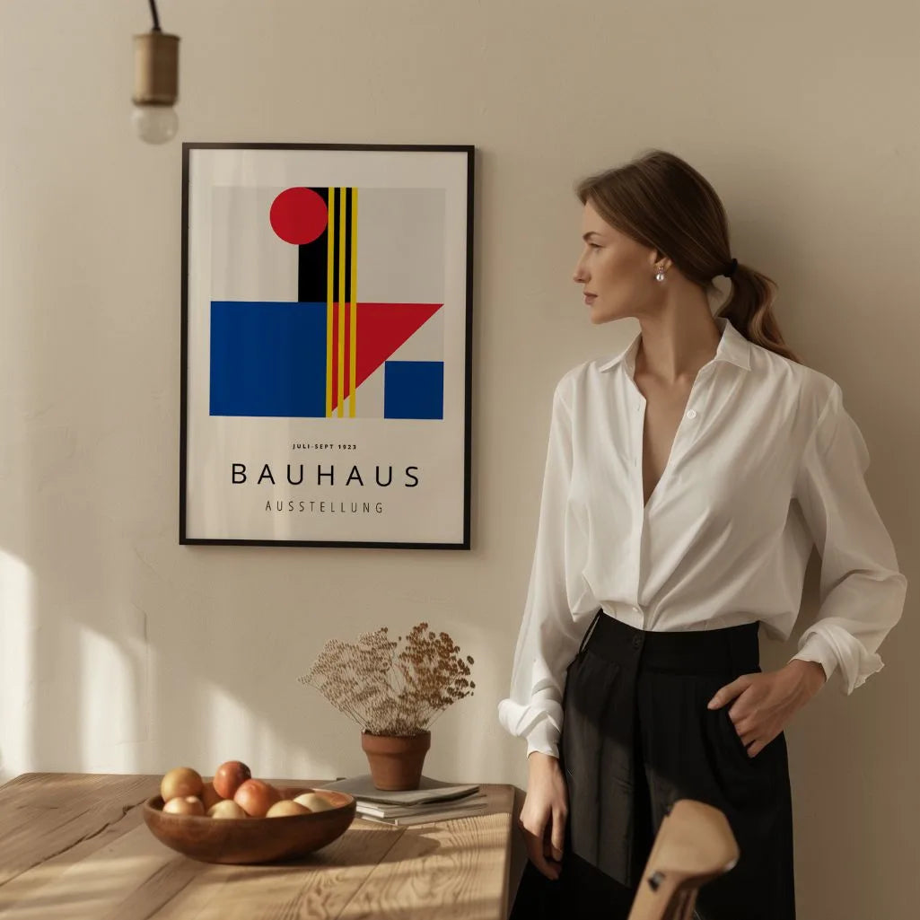 Bauhaus Modernist Color Composition Poster