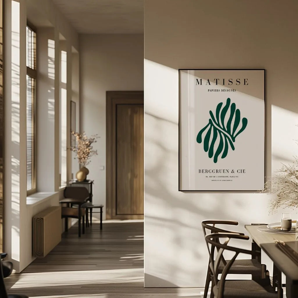 Matisse Flaschengrün Zweig Poster