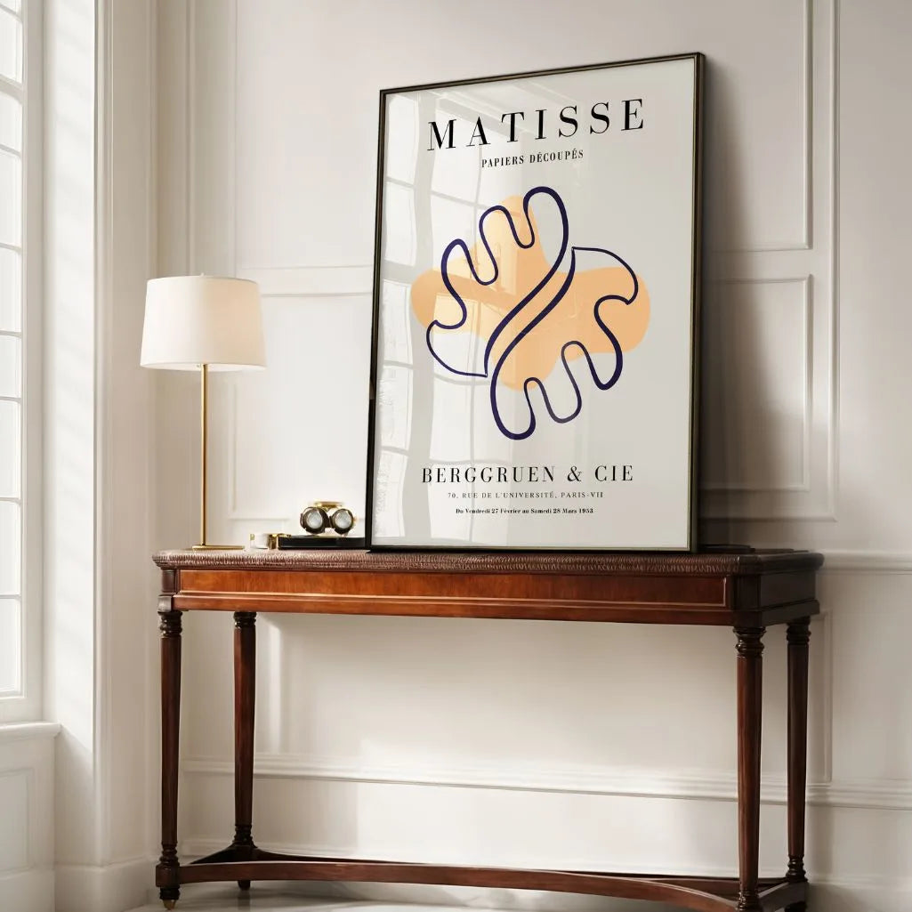 Matisse Orange Abstrakte Form Poster