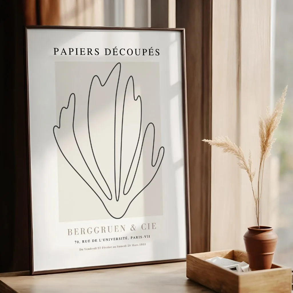 Henri Matisse – Minimaler Korallenlinien Poster