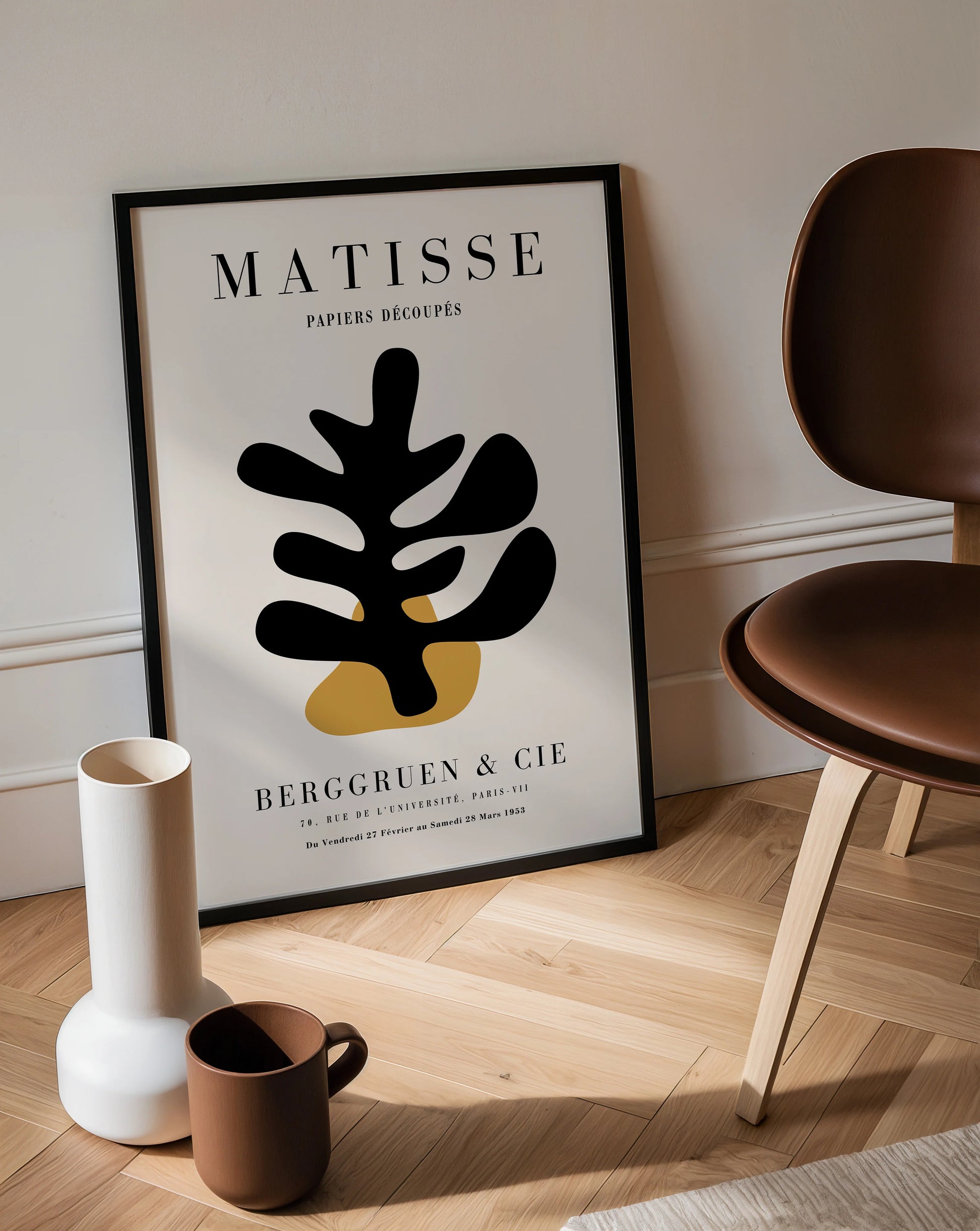 Matisse Schwarz Gold Motiv Poster