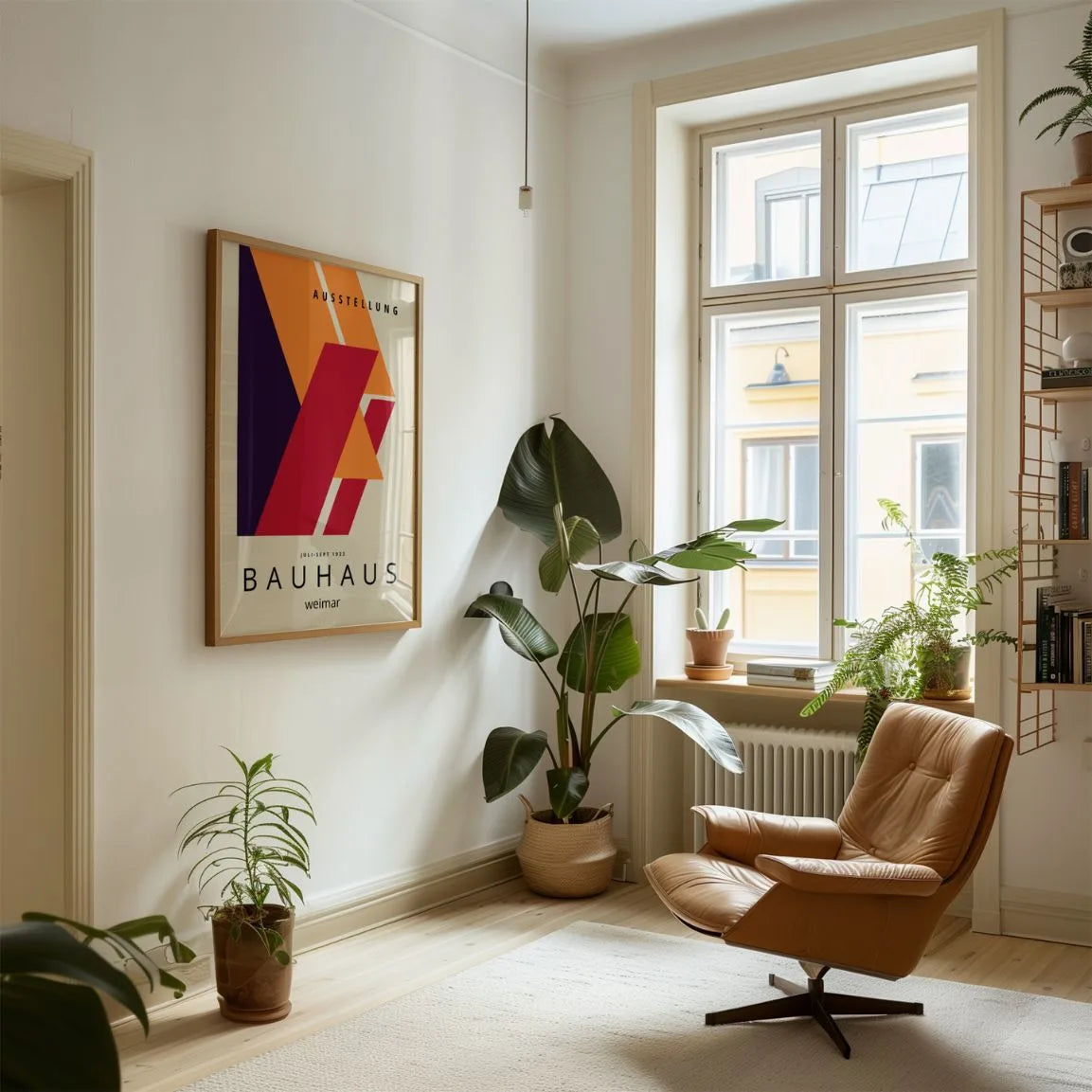 Bauhaus Dynamic Color Geometry Poster